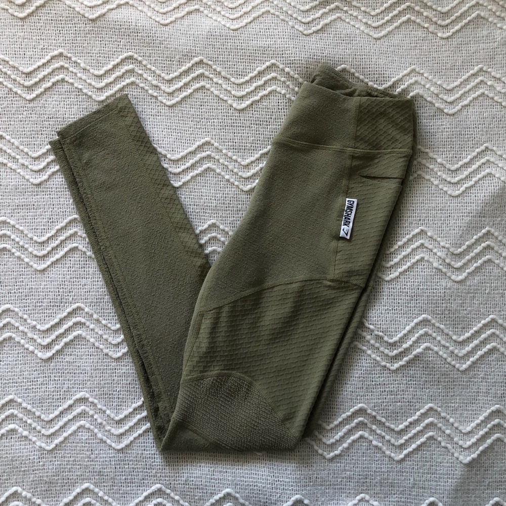 Gymshark True Texture Leggings - Washed Khaki